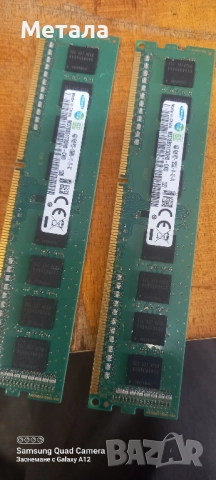 Продавам рам памет DDR3 2X4GB SAMSUNG кит 1600mhz, снимка 2 - RAM памет - 52480829