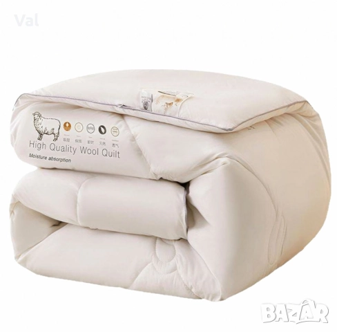 Зимен юрган с овча вълна 160х200см-топлина и комфорт за студените нощи, снимка 4 - Други стоки за дома - 52856941