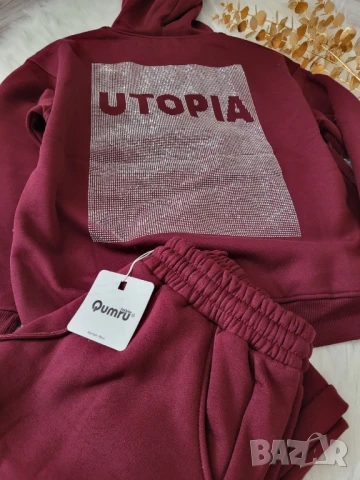 ватирана блуза с камъчета , снимка 5 - Блузи с дълъг ръкав и пуловери - 51174007