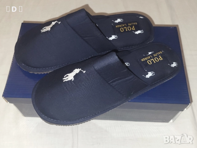 Polo Ralph Lauren нови тъмно сини чехли - 37, снимка 2 - Чехли - 52624720