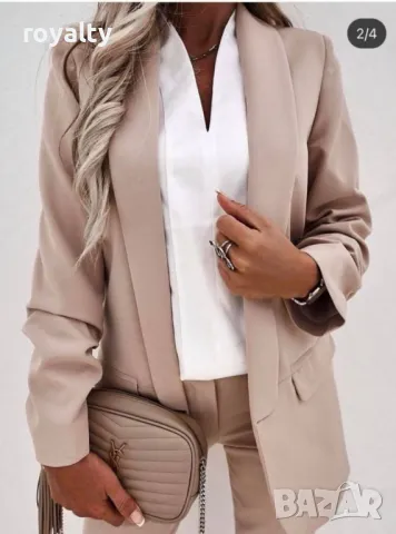Бежово пролетно сако, снимка 6 - Сака - 49549377