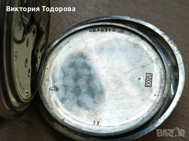 Сребърен джобен часовник Longines , снимка 14 - Антикварни и старинни предмети - 40801346