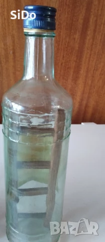 5 стъклени бутилки 0.7л със дървена стълба в тях ми, снимка 2 - Други стоки за дома - 50689266