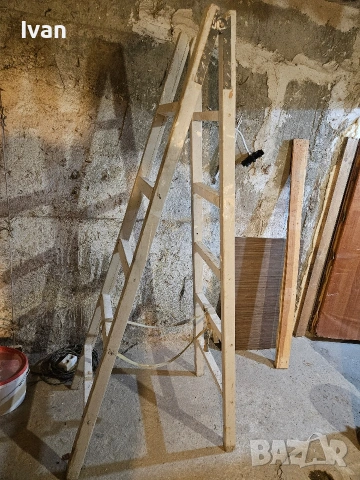 стълба дървена 1,90см 
