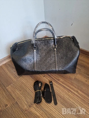 Страхотен пътнически сак LOUIS VUITTON, среден размер, с голяма дръжка , нов 