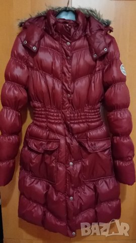 Дълго зимно яке Бордо John Baner, снимка 6 - Якета - 43829270