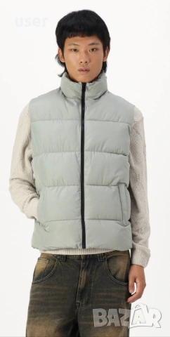 100% Оригинален чисто-нов с етикет мъжки пухен елек ONLY & SONS!  , снимка 3 - Якета - 53480032