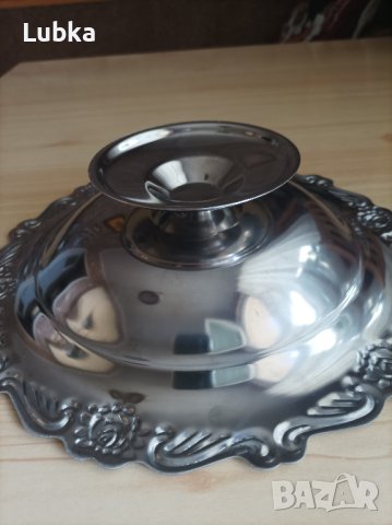 фруктиера метална/алпака/, снимка 3 - Прибори за хранене, готвене и сервиране - 43308964