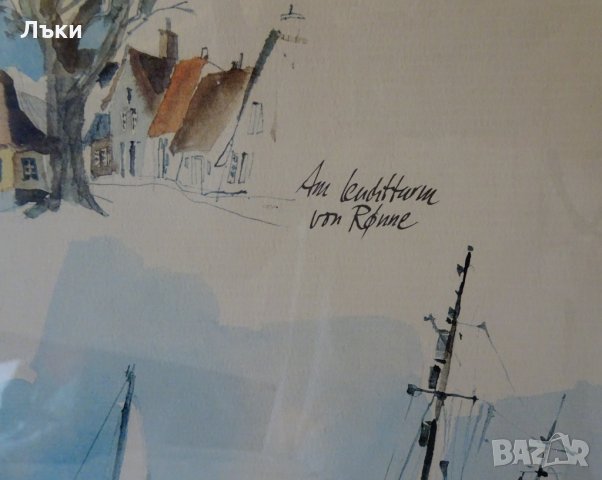 Картина кораби датски художник. , снимка 5 - Картини - 26539270