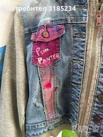 Ръчно рисувано яке, снимка 4 - Якета - 52116217