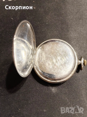 Швейцарски джобен часовник - Hronometre - Военен образец, снимка 5 - Джобни - 49537150