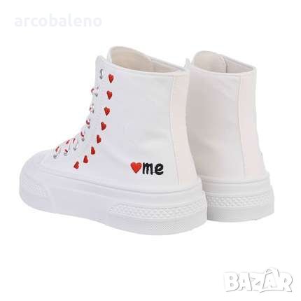 Дамски високи кецове, 6цвята, снимка 4 - Кецове - 44037291