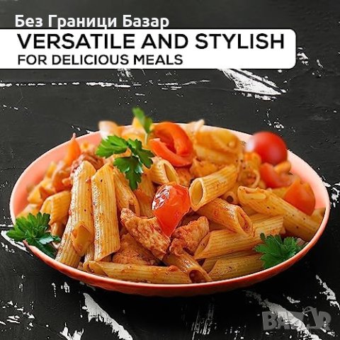 Нов комплект от 6 броя Елегантни Керамични Чинии MIAMIO 21cm, снимка 4 - Други стоки за дома - 43294417