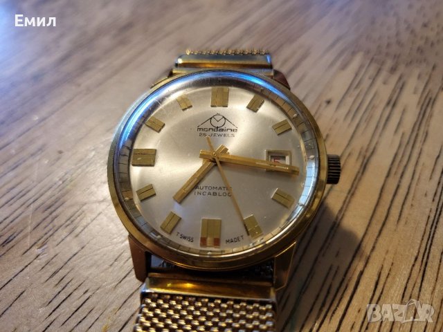 Колекционерски часовник MONDAINE AUTOMATIC ETA 2783, снимка 2 - Колекции - 39900286