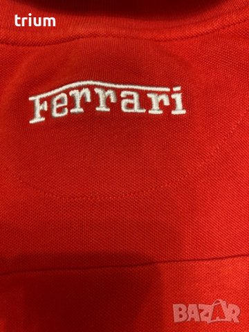 Страхотна оригинална тениска Ferrari, XXL, червен цвят , снимка 6 - Фен артикули - 43317845