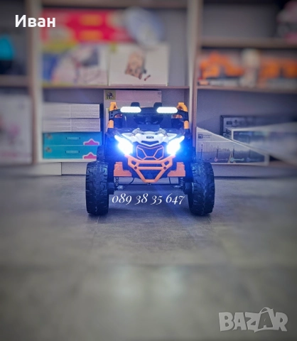 ТОП ЦЕНА!НОВО!Акумулаторен джип Kansas WHITE с 24V батерия,EVA гуми,4x4,USB, снимка 4 - Електрически играчки - 51764872