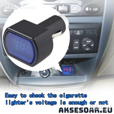 Универсален тестер за акумулатор с Led дисплей Дигитален волтметър за запалка на кола и камион без м, снимка 14 - Аксесоари и консумативи - 47619796