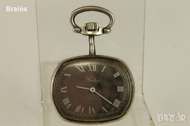 Стар Дамски Сребърен Джобен Часовник FORTEX, снимка 2 - Антикварни и старинни предмети - 51632144