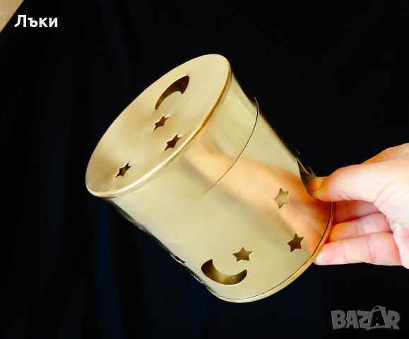 Бронзово кандило,кадило,тамянник,Луна,звезди. 