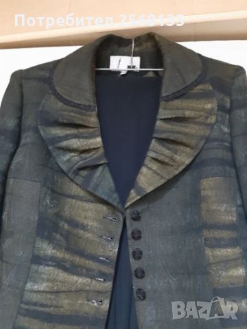 Уникален Костюм-Сако и Пола с декорации и Дантела на "Яша Фешън"!НОВ !№46, снимка 4 - Костюми - 35560347