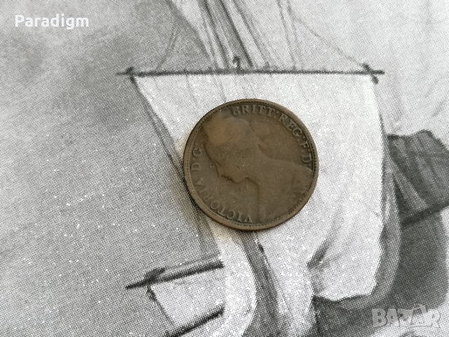 Монета - Великобритания - 1 фартинг | 1861г., снимка 2 - Нумизматика и бонистика - 28278121