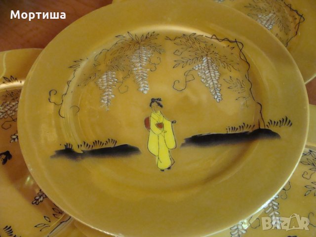 Японски порцеланови чинии за торта , снимка 2 - Чинии - 27473703