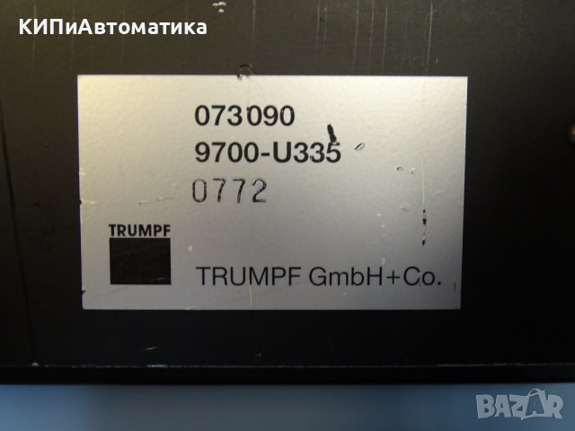 оперативен панел TRUMPF Laser 073090 operator panel 9700-U335, снимка 8 - Резервни части за машини - 43046500