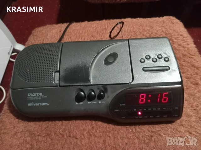 РадиоКасетофонЧасовникАларма Universum Digital. , снимка 6 - Радиокасетофони, транзистори - 52162474