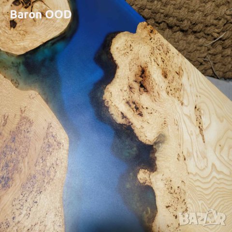 Трапезна маса, маса за хранене от масивно дърво и епоксидна смола, снимка 12 - Маси - 43090998