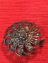 СТАРИННА ФИЛИГРАННА СКЪПОЦЕННА СРЕБЪРНА БРОШКА УНИКАТ ЛАКИРАНО СРЕБРО ВИСОКА ПРОБА с МАРКАЗИТ 43247, снимка 15