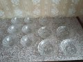 Комплект стъклени купички и чинии, снимка 2