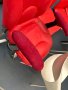 червен офис кожен стол              +ст -цена 46 лв с лека забележка отзад  - снимана е    - НЕ СЕ И, снимка 4