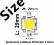 Мощен LED чип 10W. Clod White, Warm White. 1000 LM, снимка 1 - Друга електроника - 37201080