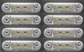 Диодни ЛЕД LED габарити с 7 SMD диода , БЕЛИ , 12-24V L0072, снимка 3