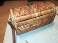 ПЛЕТЕНА ЧАНТА С КОЖЕНИ СТРАНИЦИ 2305232114M, снимка 13