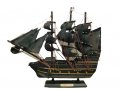 Макет на Кораб, Пиратски, Дървен, 34х41 см, Черен