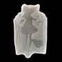 Момиче Вещица Баба Яга в рамка Хелоуин Halloween силиконов молд форма  