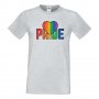 Мъжка тениска Pride Heart multicolor Прайд,Празник.Повод,Изненада, снимка 7