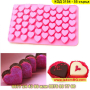 Силиконова форма за бонбони във формата на сърце - 55 бонбона - КОД 3154 - 55 сърца, снимка 10