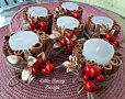 Коледна свещ с канелени пръчици , снимка 4