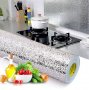 Самозалепващо алуминиево фолио за гръб на кухня плот водоустойчиво термоустойчиво, снимка 1 - Други стоки за дома - 28168476