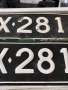 Стари емайлирани автомобилни номера , снимка 3