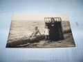 Стара снимка-картичка край морето от 1926г., снимка 4