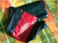 Дамска италианска малка черна чанта естествена кожа дълга дръжка, снимка 13