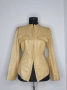 Дамско яке от естествена кожа, цвят бежов размер -S, снимка 1