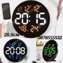 Електронен Часовник Настолен Стенен с Дистанционно и Мемория, снимка 1