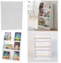 Детска Етажерка, Дървен Органайзер за Книжки и Играчки, Бял Цвят, за Детска Стая TF6142-W, снимка 3