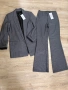 Комплект костюм сив сако и панталон размер S Stradivarius, снимка 2