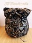 Ръчно направена ваза с декорация, снимка 1 - Вази - 28451909
