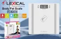 Електронен кантар с LSD дисплей и функция за памет до 10 човека Lexical LBS-4360, снимка 2